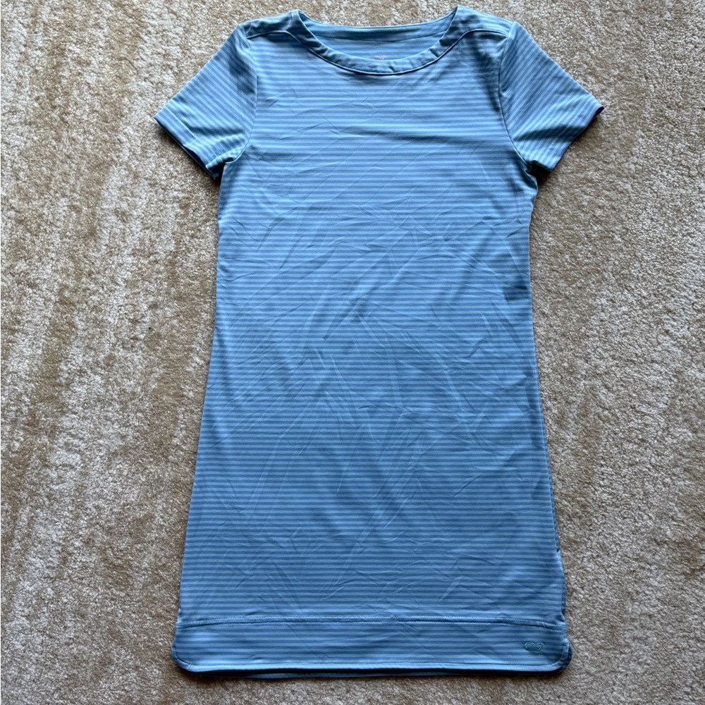 Vineyard Vines Blue Striped Kids Casual Dress
